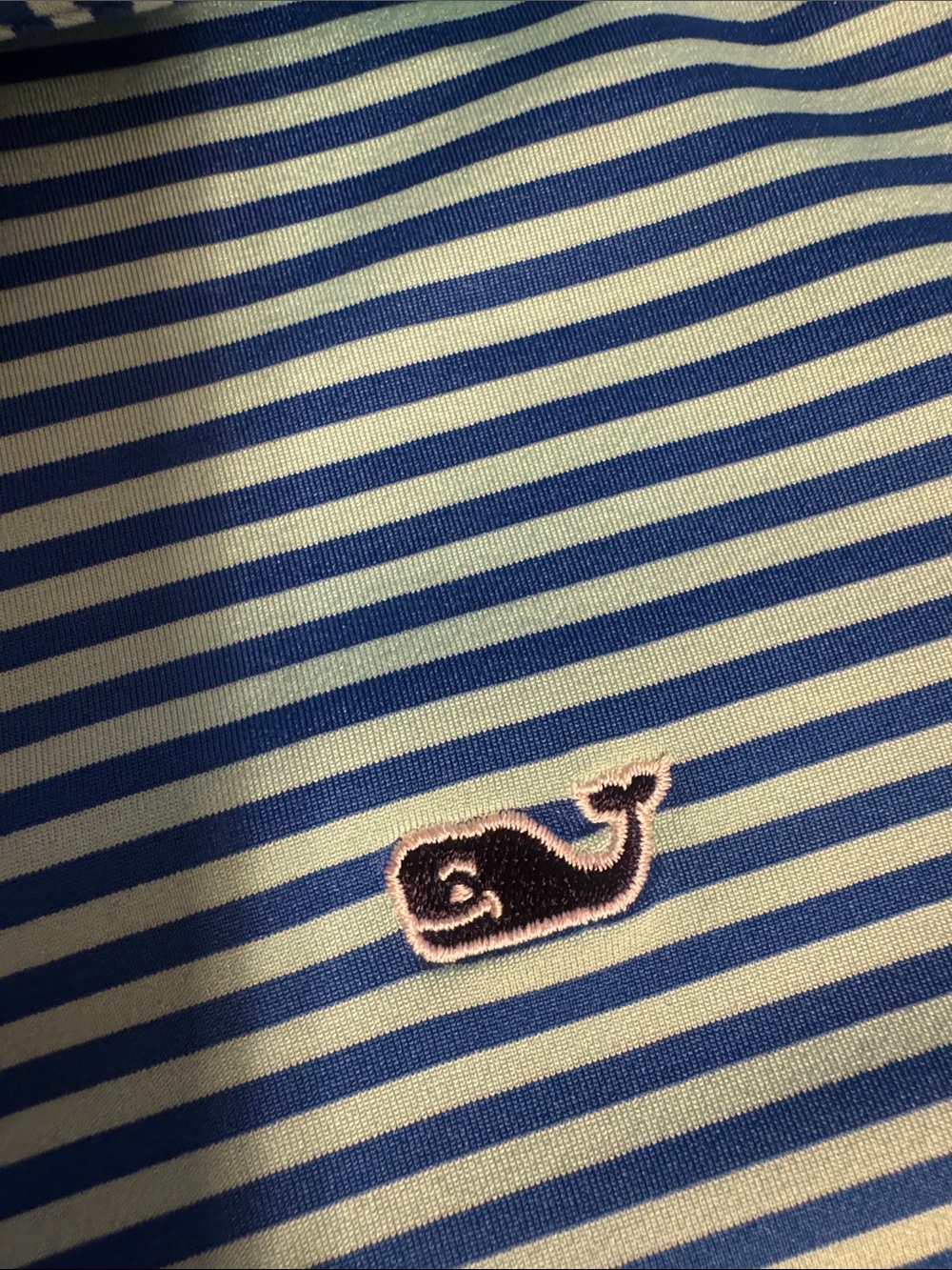 Striped Blue & Teal Polo Shirt - Picture 3 of 5